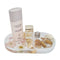 Jojomama Bloom Trinket Tray in pearl with gold leaf