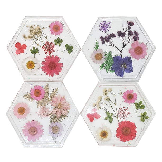 Jojomama Hexagon Bloom Coaster - Set of 4