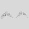 FERRAGAMO Gancini Earrings (L) Palladium RS-760119