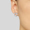 FERRAGAMO Gancini Earrings (L) Palladium RS-760119