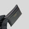 FERRAGAMO Leather Card Case Black/Pink RS-22D029