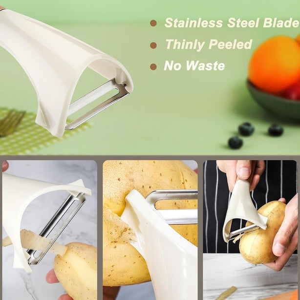 StitchesandTweed Kitchen Vegetable and Fruit Peeler Set of 2