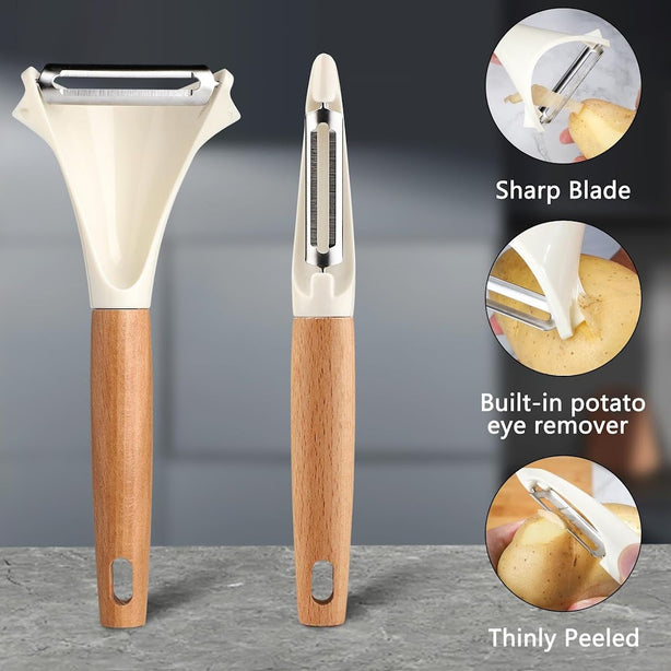 StitchesandTweed Kitchen Vegetable and Fruit Peeler Set of 2