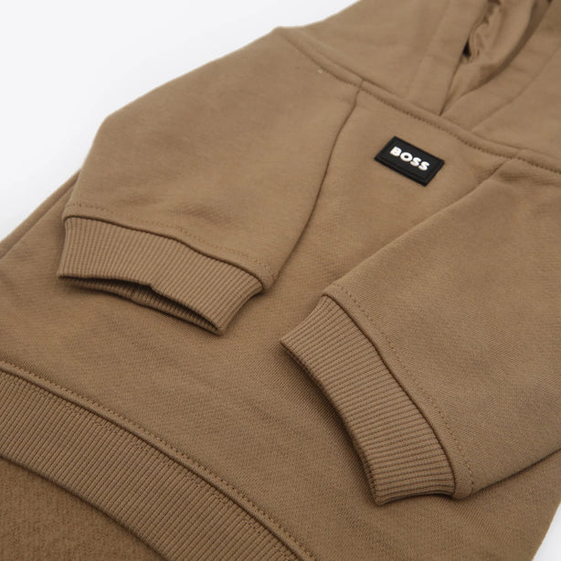BOSS Dog Hoodie with Applique Logo