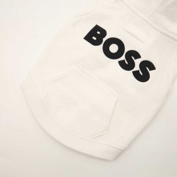 BOSS Dog Hoodie with Applique Logo