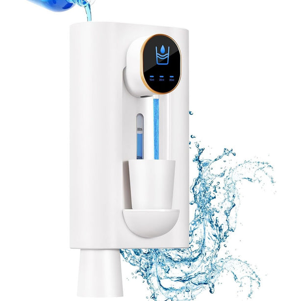 StitchesandTweed Automatic Mouthwash Dispenser Touchless with Magnetic Cups