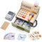 StitchesandTweed Toy Cash Register - Pretend Play POS System with Credit Card and Scanner