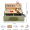 StitchesandTweed Toy Cash Register - Pretend Play POS System with Credit Card and Scanner
