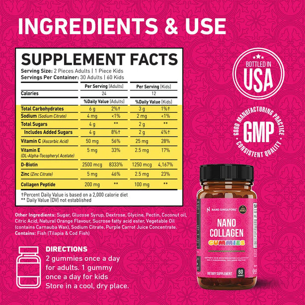 Nano Collagen Gummies - 60ct