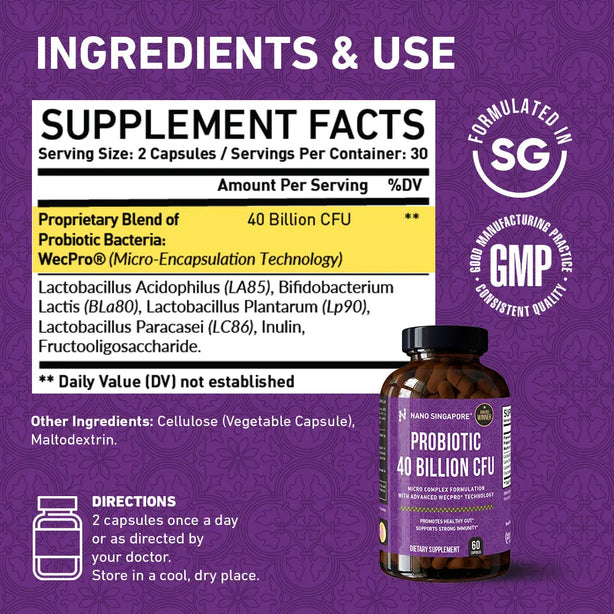 Probiotic 40 Billion CFU - 60ct