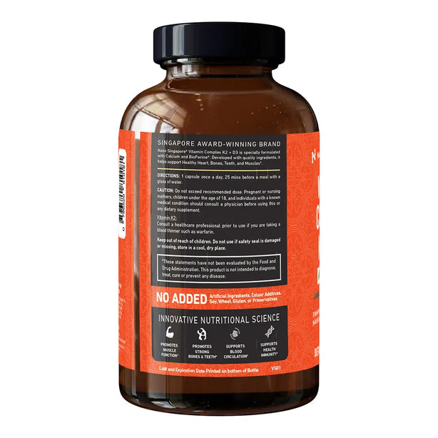 [1-for-1 Deals] Vitamin Complex K2 + D3 120ct (Only Until Supplies Last)
