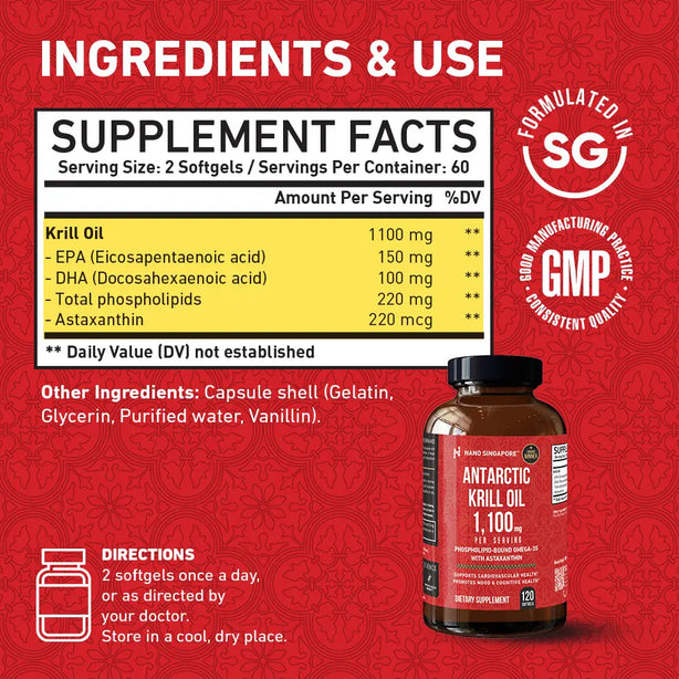Antarctic Krill Oil - 120ct