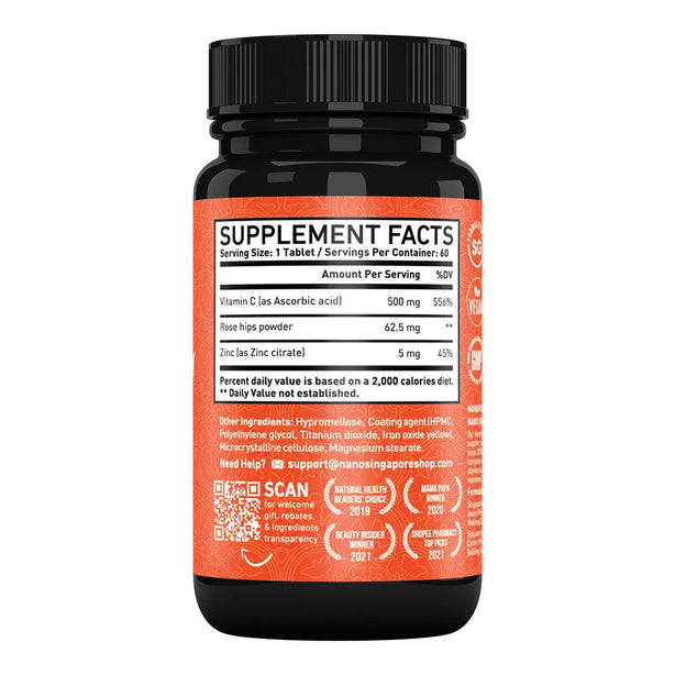 Nano Vitamin C With Zinc - 120ct / Bundle of 2