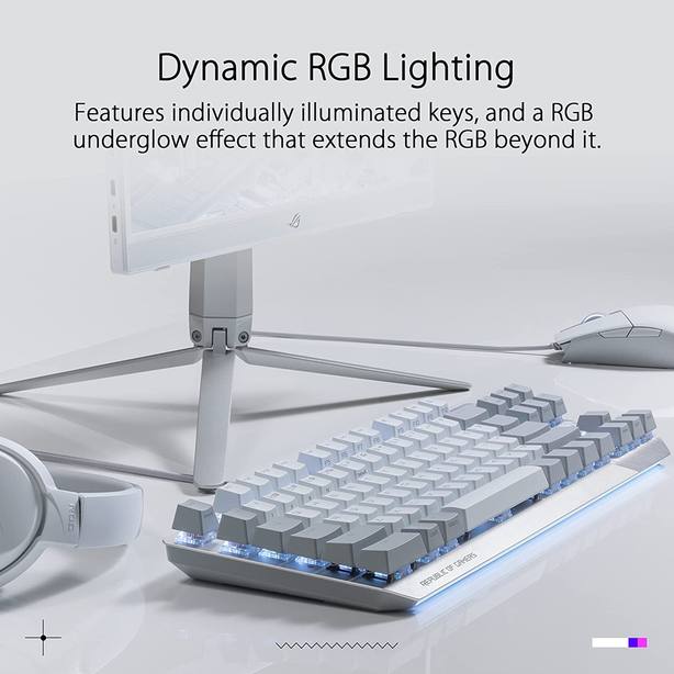 Asus ROG Strix Scope Wired Tenkeyless Gaming Keyboard NX Moonlight