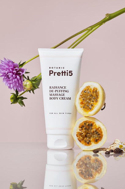 Pretti5 Radiance De-Puffing Massage Body Cream 180g Expiry date: Nov 26