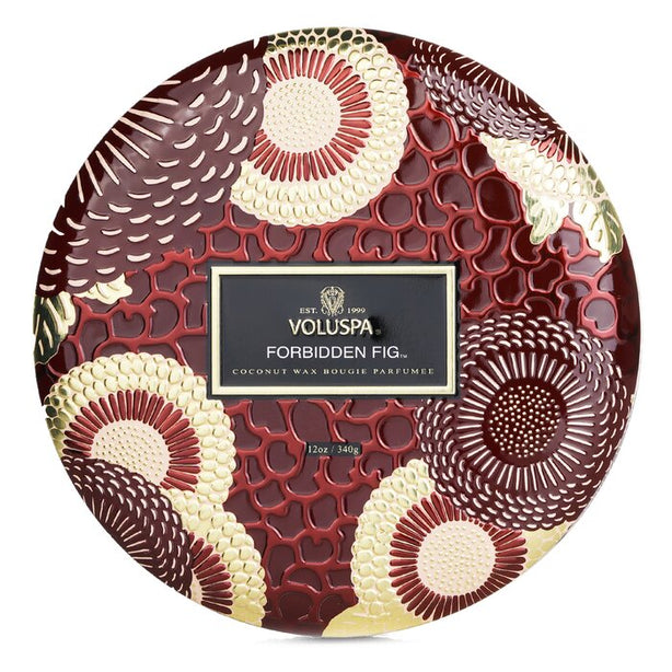 3 Wick Decorative Tin Candle - Forbidden Fig - 340g/12oz