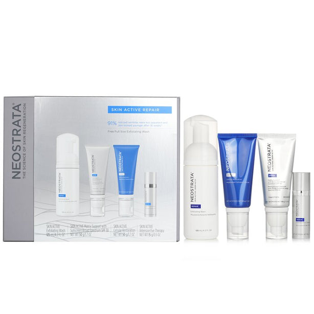 Skin Active Repair Kit: Exfoliating Wash + Matrix Support Spf30 + Cellular Restoration + Intensive Eye Therapy - 4pcs