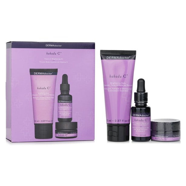 Kakadu C Vitamin C Brightening Kit: Daily Cleanser 70ml + 20% Vitamin C Serum 15ml + Eye Souffle 15ml - 3pcs