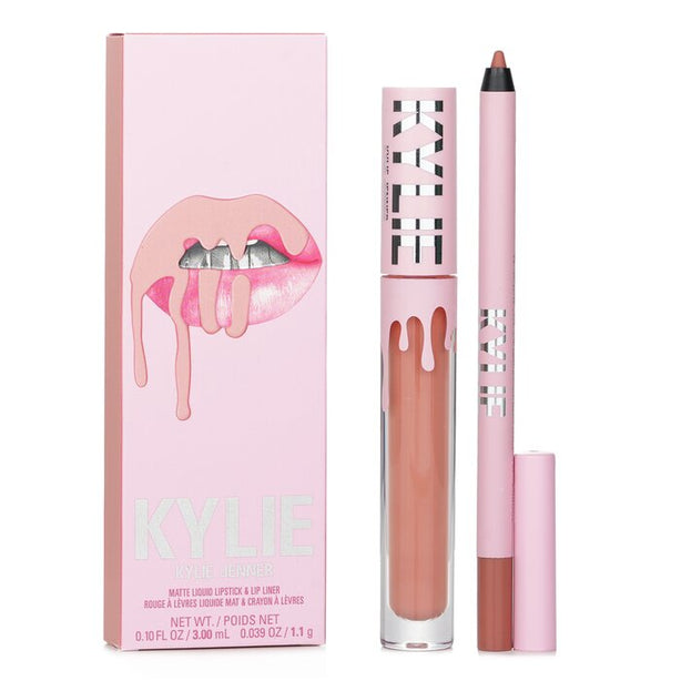 Matte Lip Kit: Matte Liquid Lipstick 3ml + Lip Liner 1.1g - # 700 Bare - 2pcs