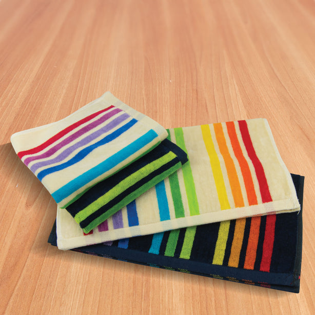 Milton Home Loopy Urban Face Towel With Loop, Set Of 3