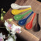 Tsuru Seasonal Japanese Tableware Collection Noodle Spoon, Green, Set Of 5