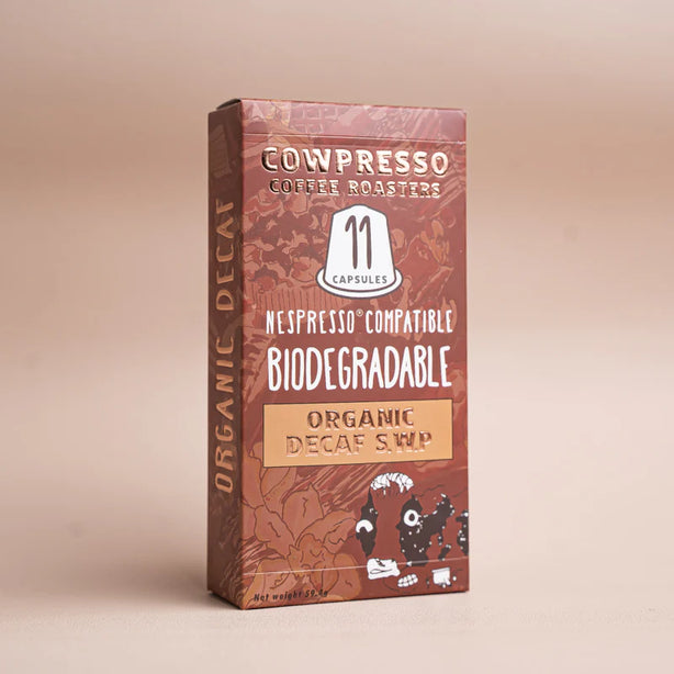 Cowpresso Roasted Coffee - NESPRESSO Compatible Pods: Decaf(5 Boxes)