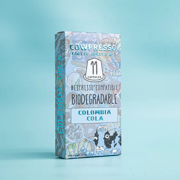 Cowpresso Roasted Coffee - NESPRESSO Compatible Pods: Colombia Cola (5 Boxes)