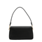 Charlie Small Calf Leather Shoulder Bag - Black