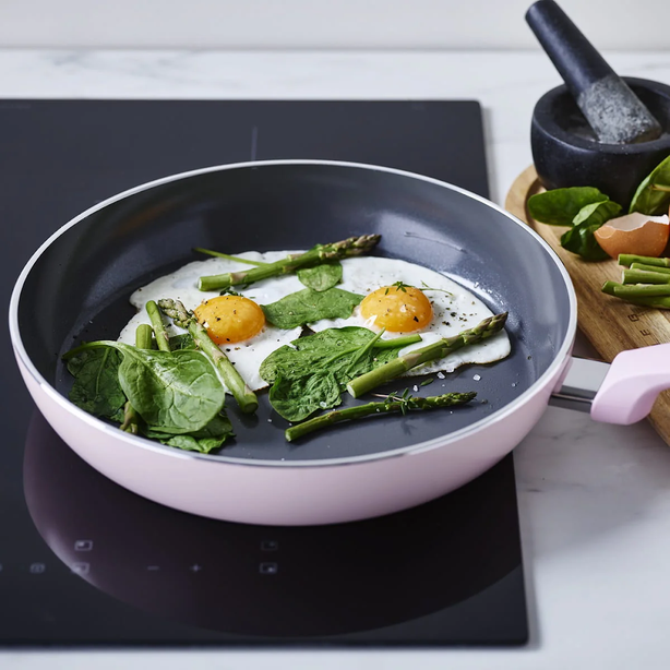GreenPan Torino 28cm Frying Pan, Pink [PFAS FREE]