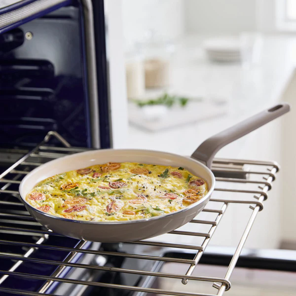 GreenPan Essence 26cm Frying Pan, Taupe [PFAS FREE]