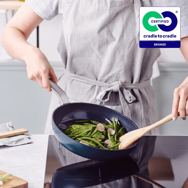 GreenPan Evolution 28cm Frying Pan, Pine Green [PFAS FREE]