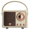 StitchesandTweed Stereo Portable Vintage Speaker, HiFi Grade Sound Speaker - Black