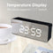 StitchesandTweed Mirror Alarm Clock Black
