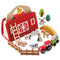 StitchesandTweed Wooden Barn Farm Animals Toys Set