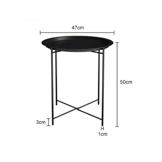 VECELO metal side table