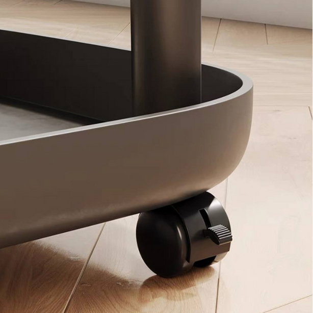 Round Coffee Table with wheels