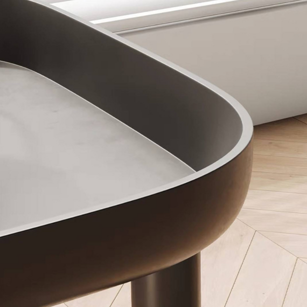 Round Coffee Table with wheels