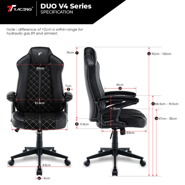 TTRacing Duo V4 Gaming Chair Air Threads