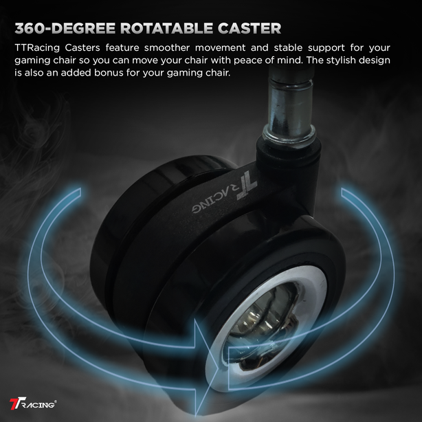 TTRacing XL Ultra Smooth Roller Blade Casters - Set of 5