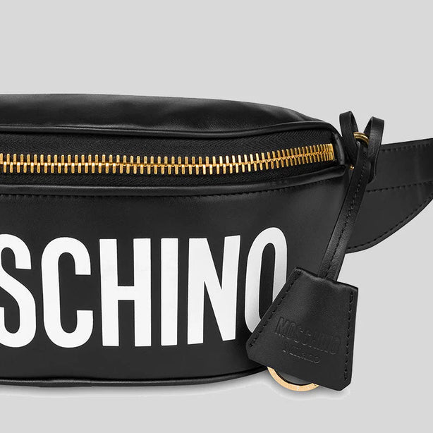 MOSCHINO Leather Belt Bag Black RS-A7712