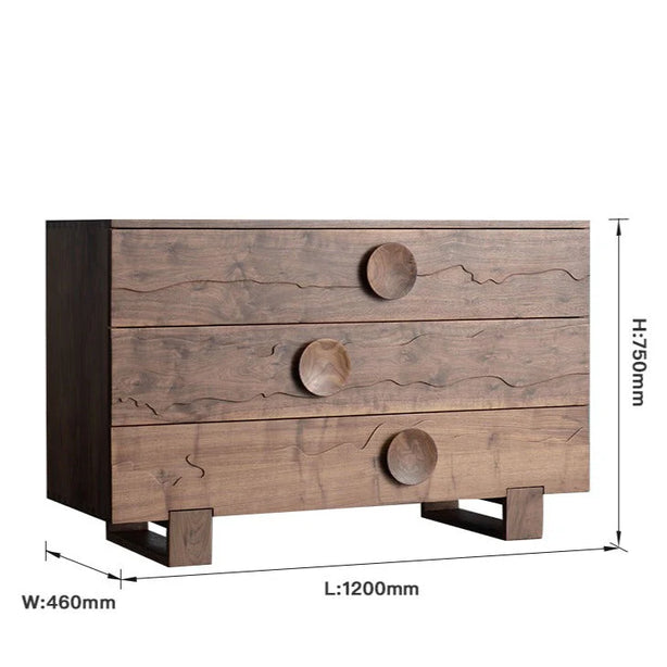 Walnut Chest Of Drawer