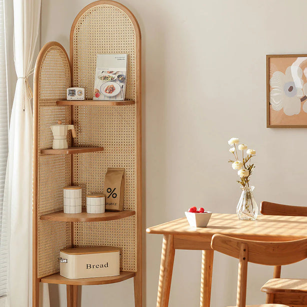 Fujiwara Rattan Corner Shelf