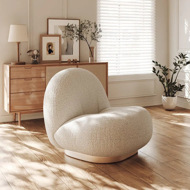 Bouclé Minimal Chair