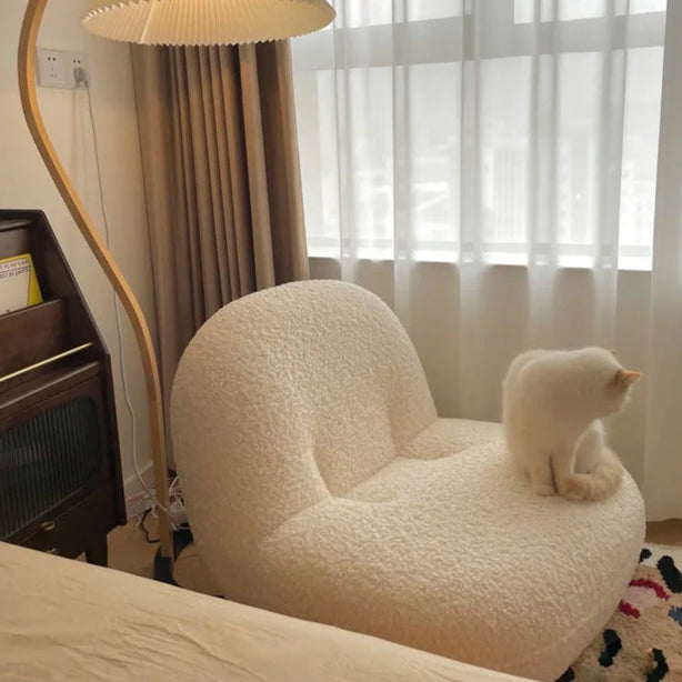 Bouclé Minimal Chair