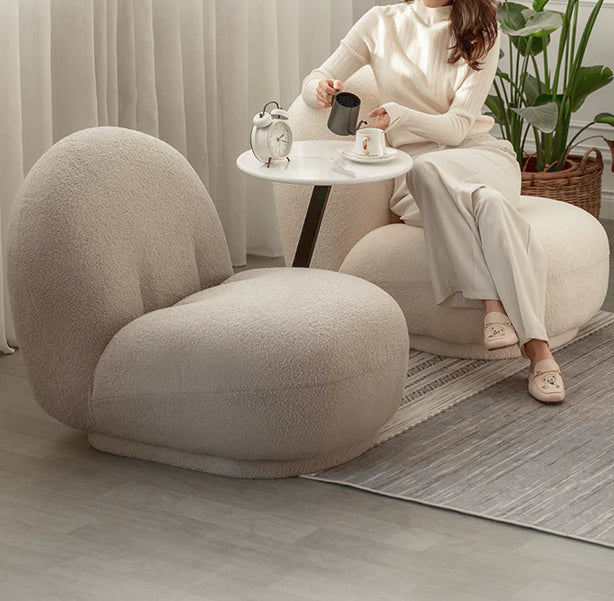 Bouclé Minimal Chair