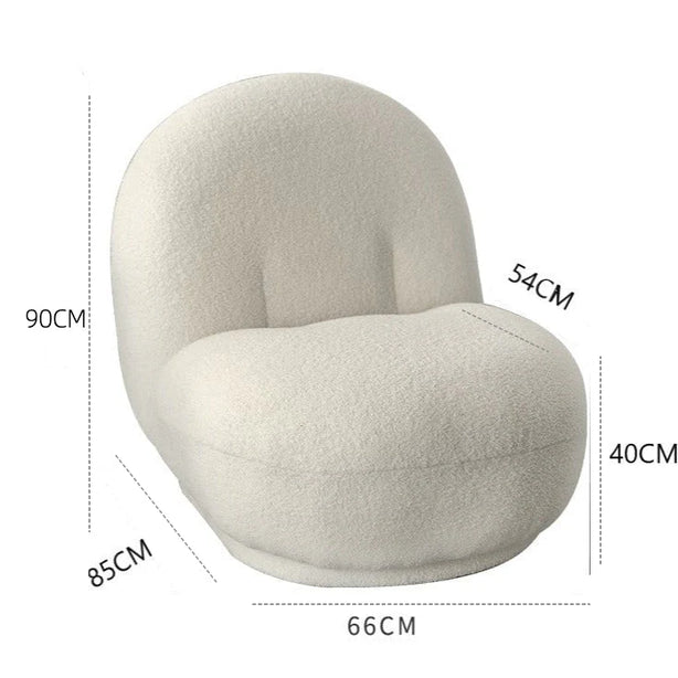 Bouclé Minimal Chair
