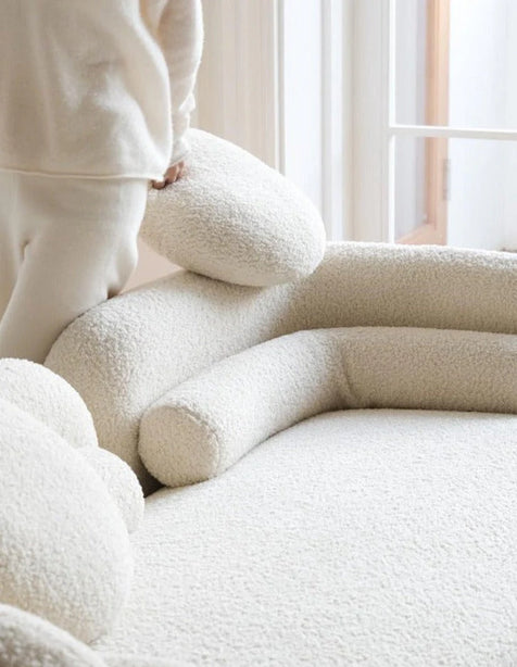 Bouclé 3 Seater Sofa