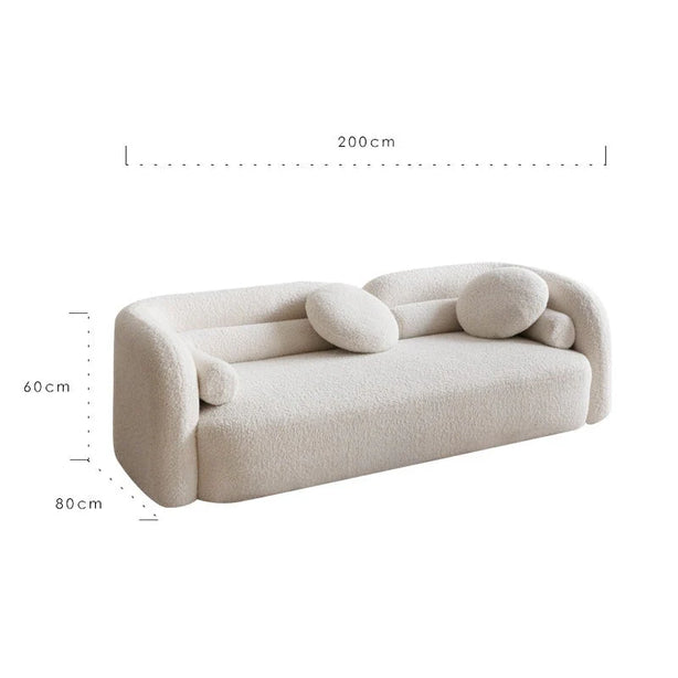 Bouclé 3 Seater Sofa
