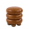 Leather Oakwood Ottoman
