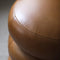 Leather Oakwood Ottoman